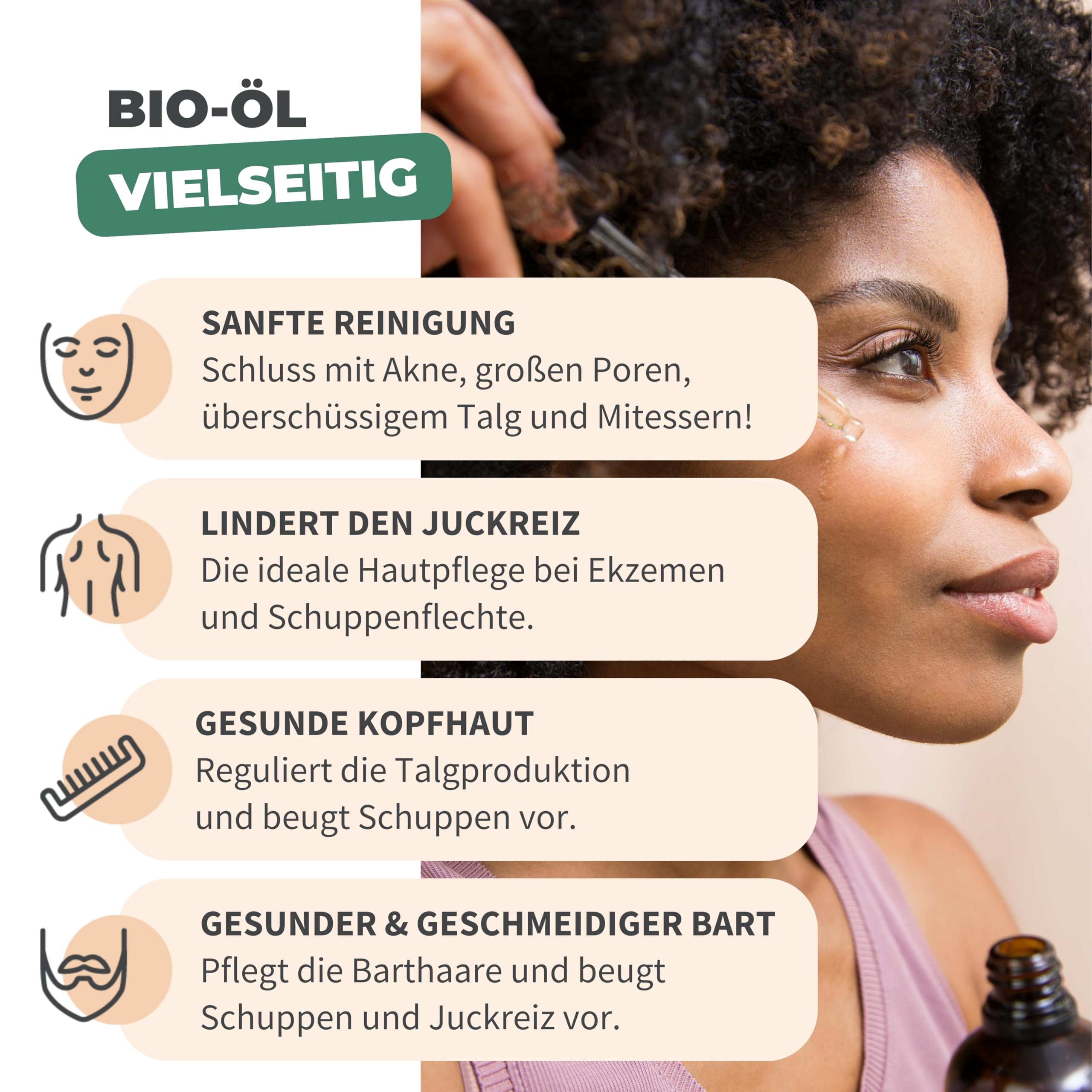 BIONOBLE Rizinusöl Kaltgepresst Bio - 100% Natürlich, Ohne Hexan - Wachstumsfördernd, Repariert - Rizinusöl Bio Haare, Wimpern, Augenbrauen, Haut - Castor Oil - Glasflasche mit Pumpe - 200ml