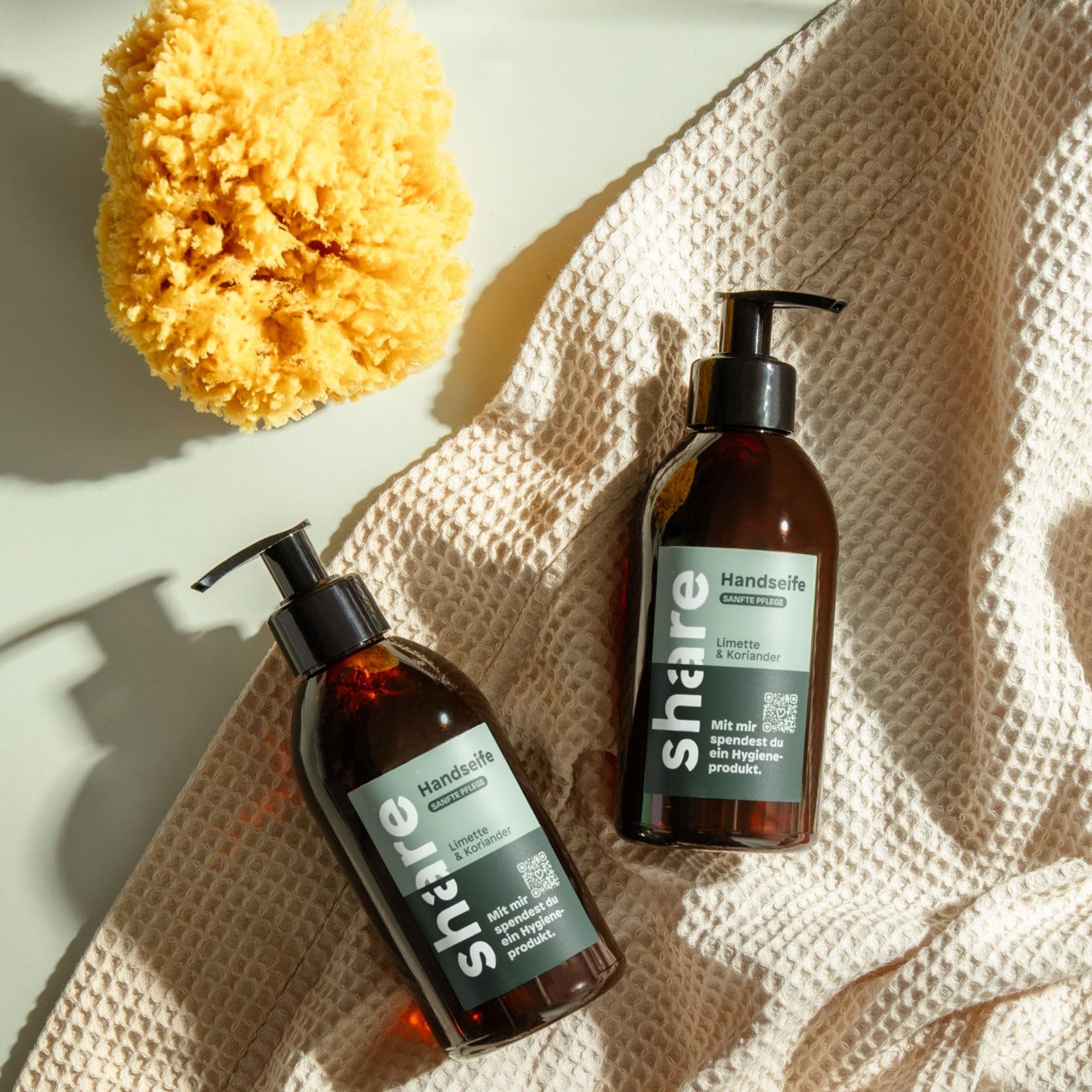 share Flüssigseife Patschuli 250 ml – Seife spendet ein Hygieneprodukt an einen Menschen in Not – vegane Handseife im Seifenspender