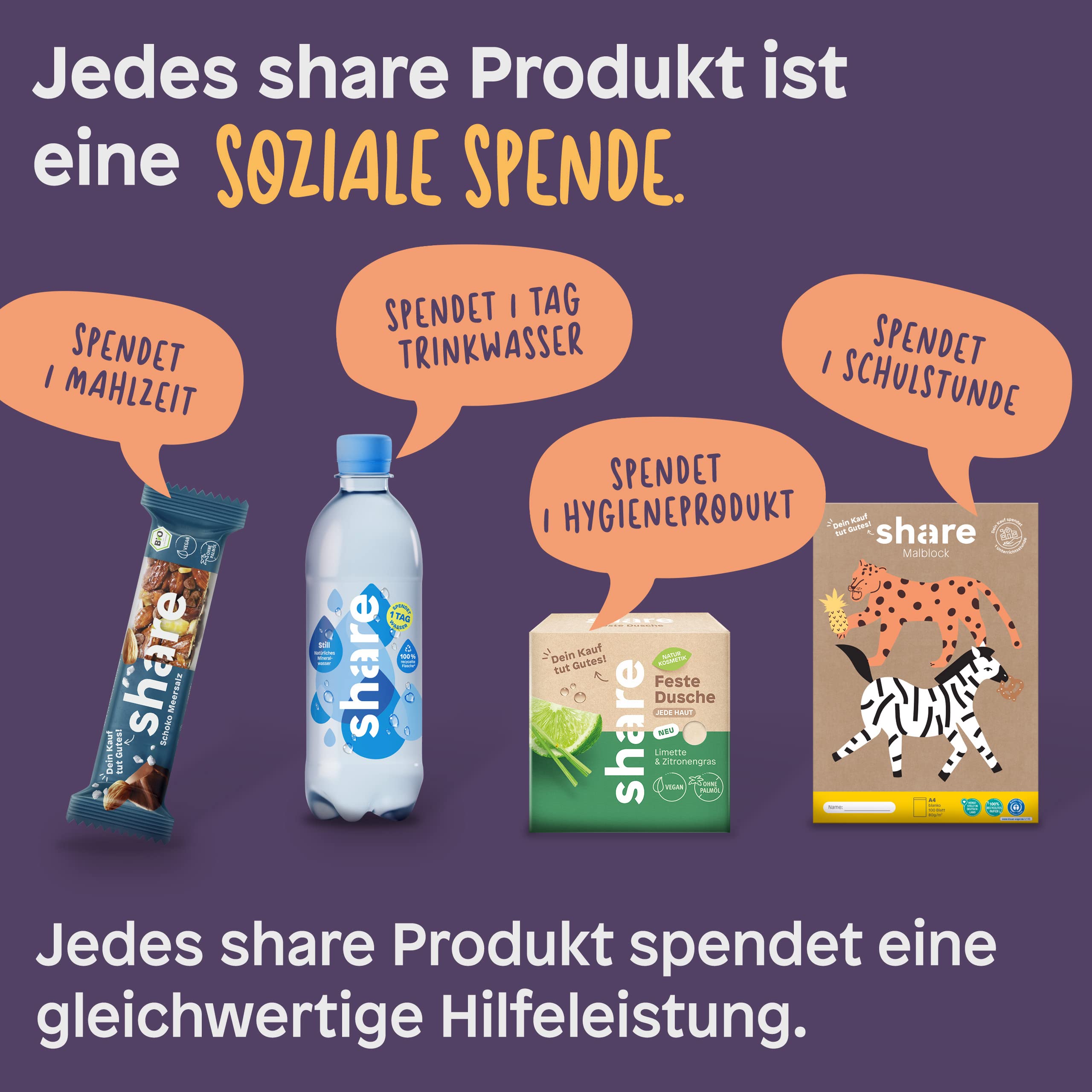 share Flüssigseife Patschuli 250 ml – Seife spendet ein Hygieneprodukt an einen Menschen in Not – vegane Handseife im Seifenspender