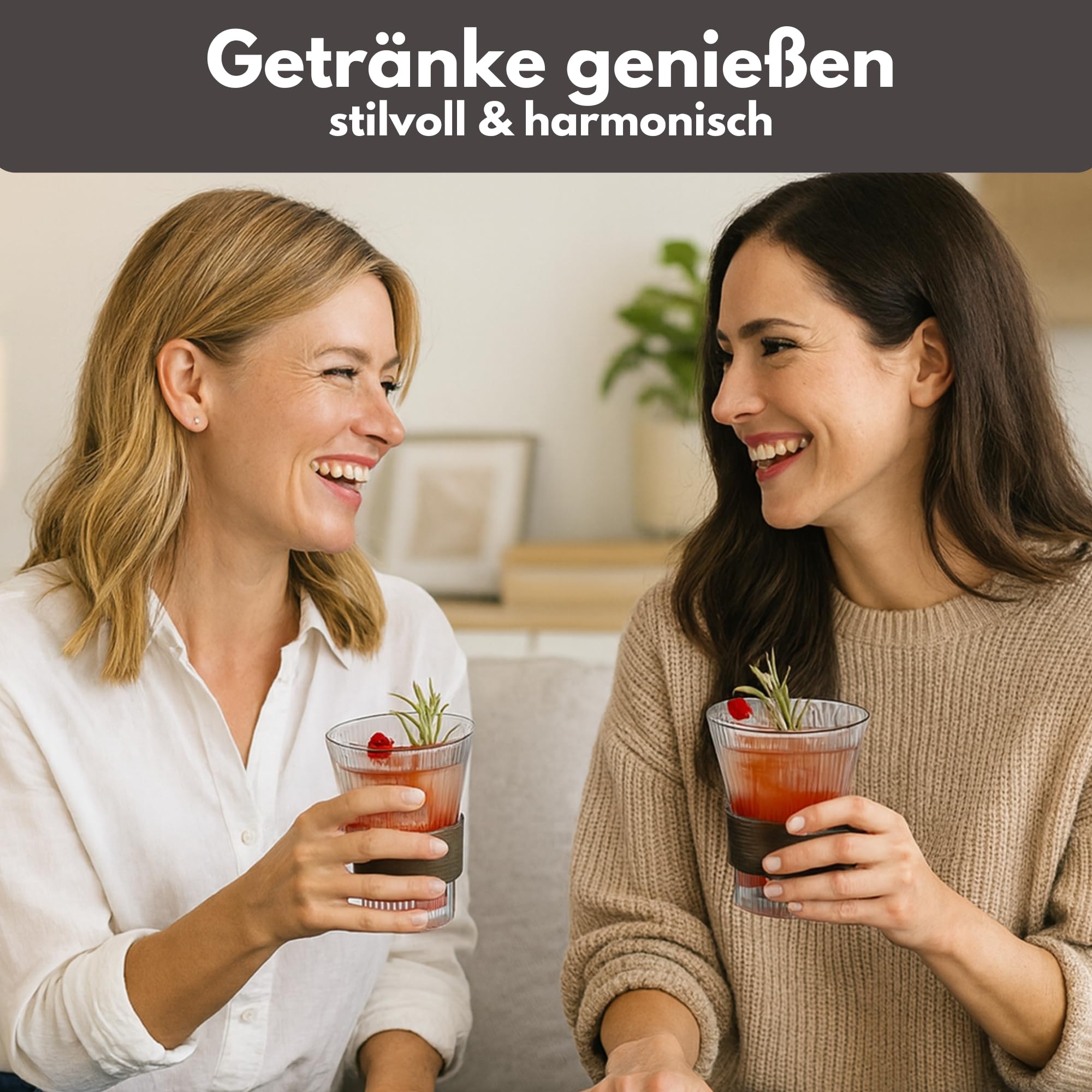 Holzwurm Glass Carafe 1 L - Ribbed Water Carafe with Walnut Wooden Coat, Elegant Water Carafe for Home and Office