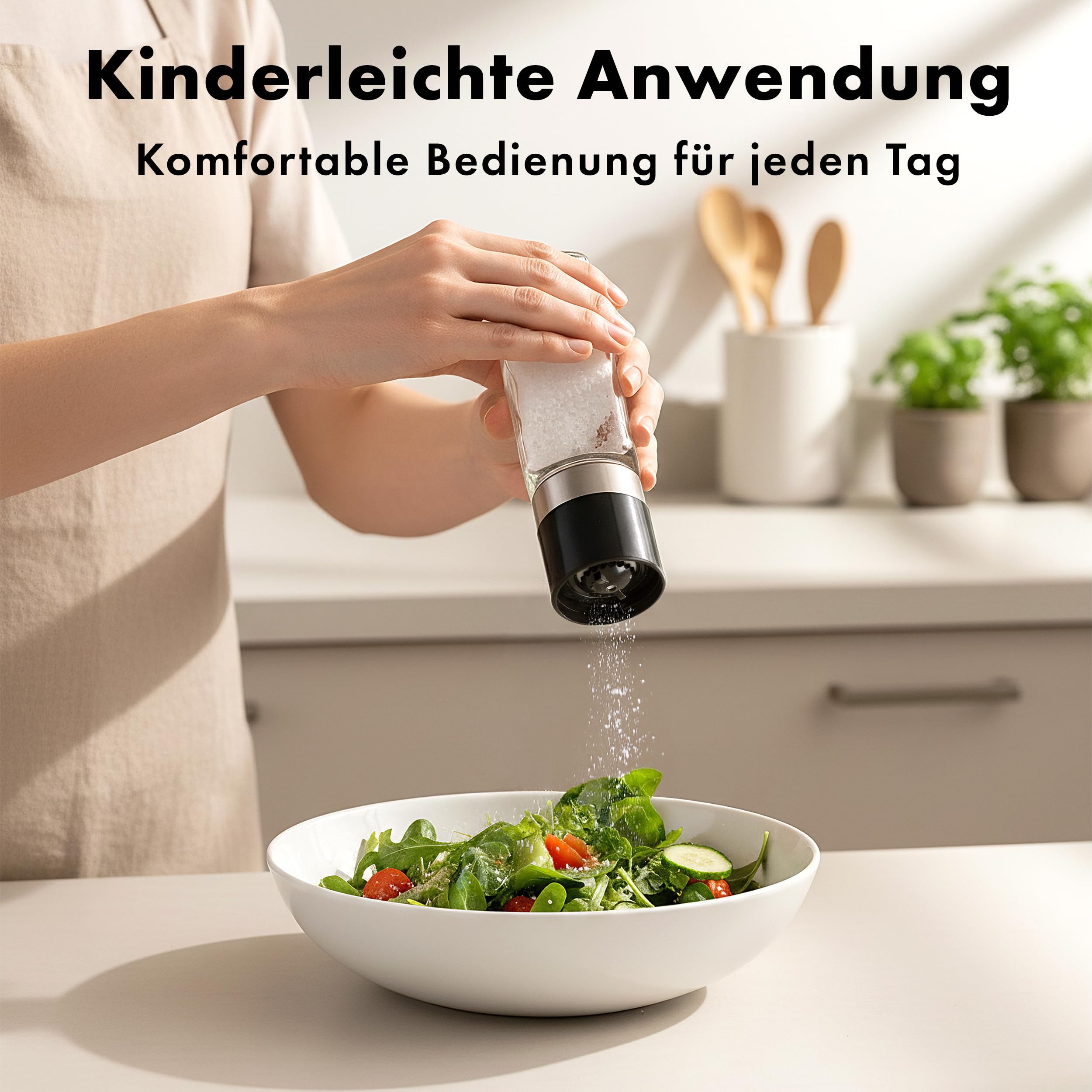 Square Spice Jars Set with Bamboo Lid (24 x 120 ml) Spice Shaker with Shaker Insert and 240 Labels White - Wooden Lid Spice Containers, Spice Jars, Spice Organiser [11 cm x 4.5 cm]