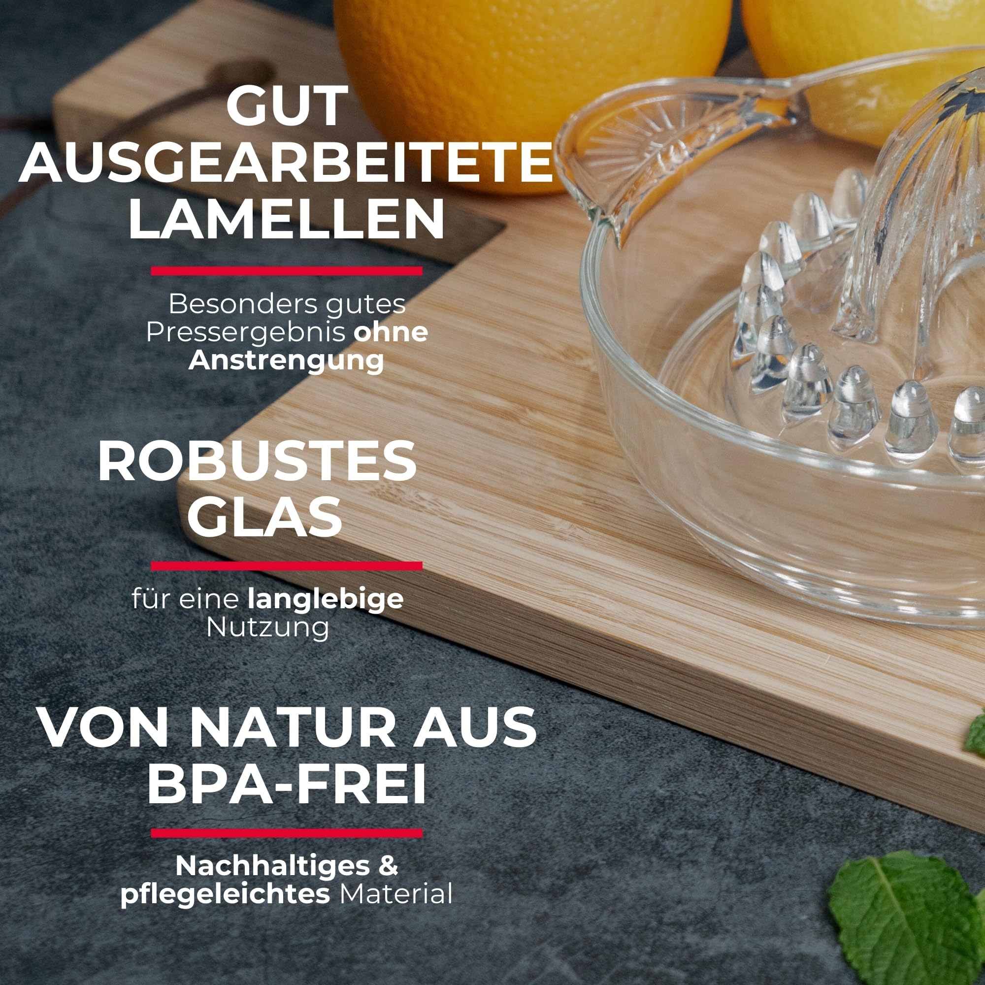 Westmark 30822260 Citrus and Orange Squeezer Capacity 250 ml Glass Transparent