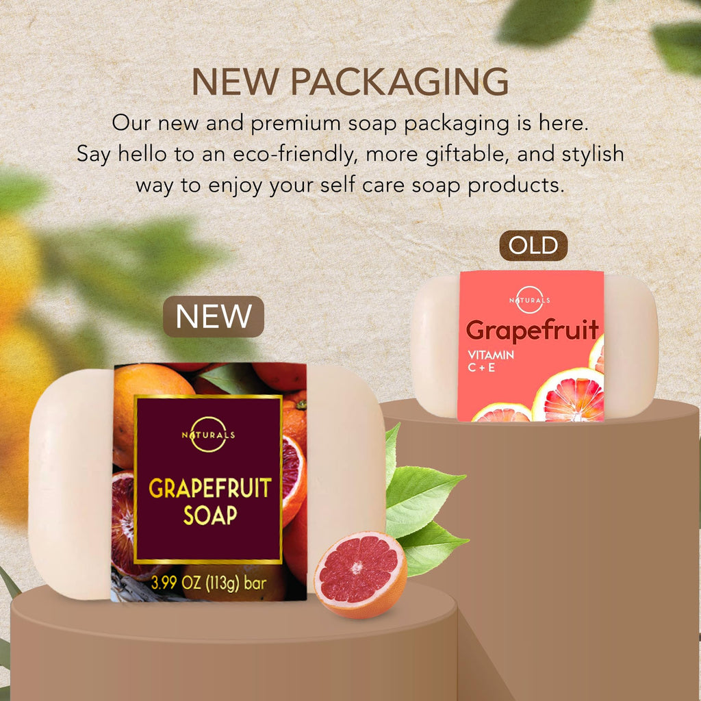 O Naturals 100% Natürliche und Biologische Barseife - Festes Duschgel Naturkosmetic Dusch Seife Vegan Zitrus Seife Hände Gesicht Körper mit Vitamin C & E Hydratiert die Haut