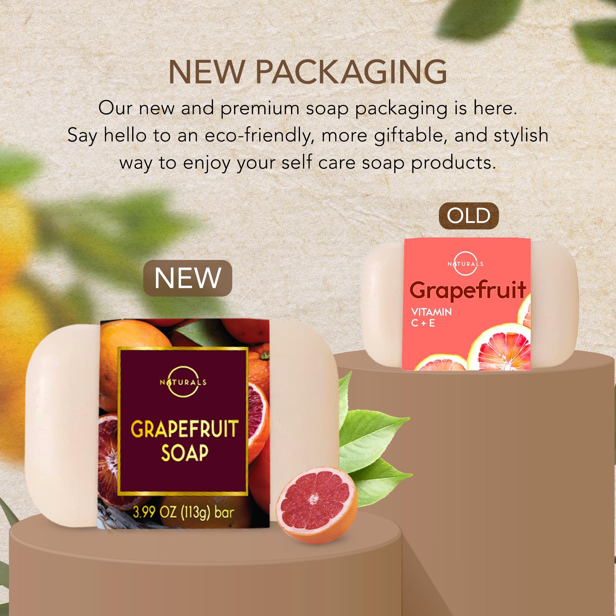 O Naturals 100% Natürliche und Biologische Barseife - Festes Duschgel Naturkosmetic Dusch Seife Vegan Zitrus Seife Hände Gesicht Körper mit Vitamin C & E Hydratiert die Haut